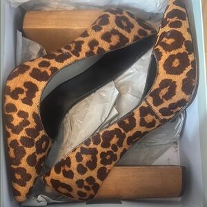 Leopard Print Women's Platform Heels